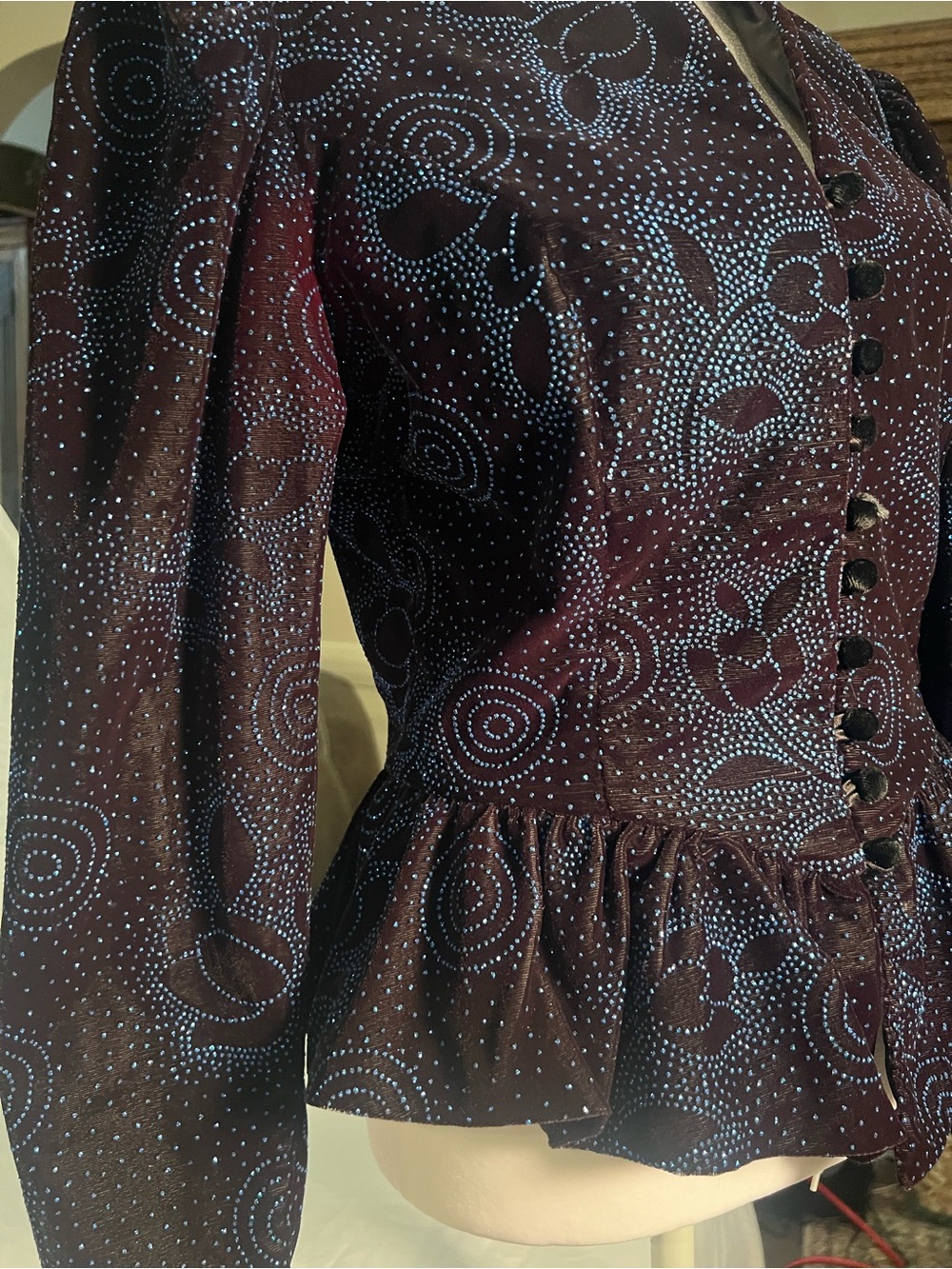 Vintage Gunne Sax Jessica McClintock Peplum Party Jacket